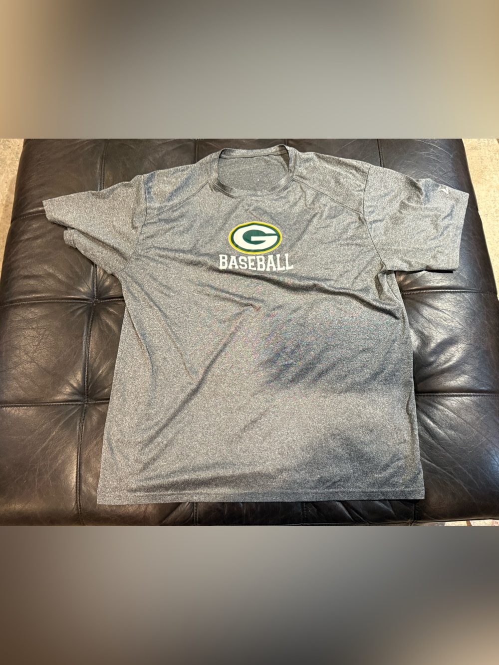 G Baseball Men's Gray Performance Tee -size xl